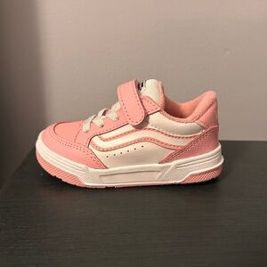 Vans Kids Pink and White Sneakers NWT